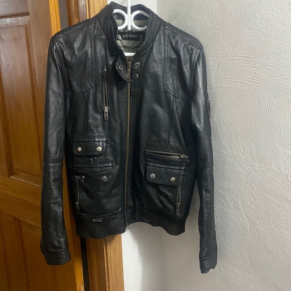 Moolah sneakers sz9+Leather Religion💀🎶Jacket szS - Picture 6 of 17